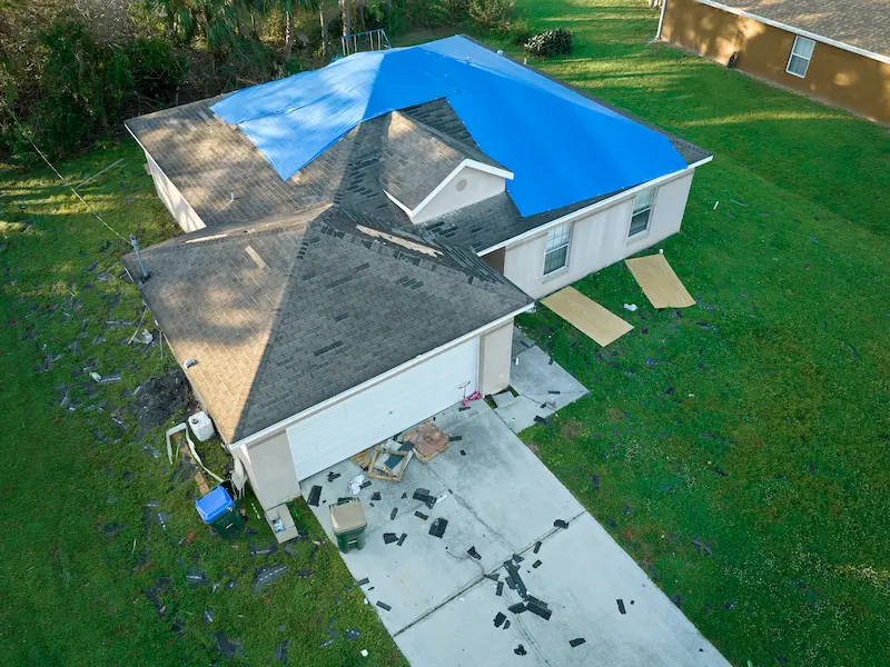 Storm damage roof repair Conway AR